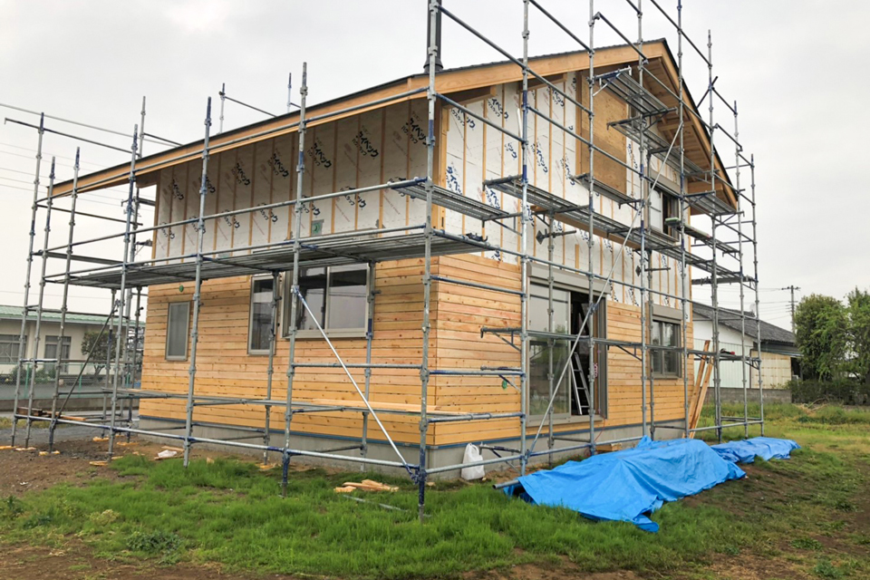 大きな吹き抜けの家