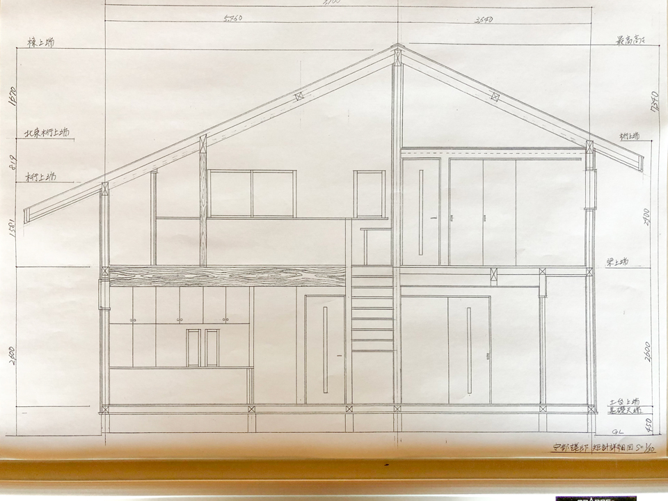 大きな吹き抜けの家