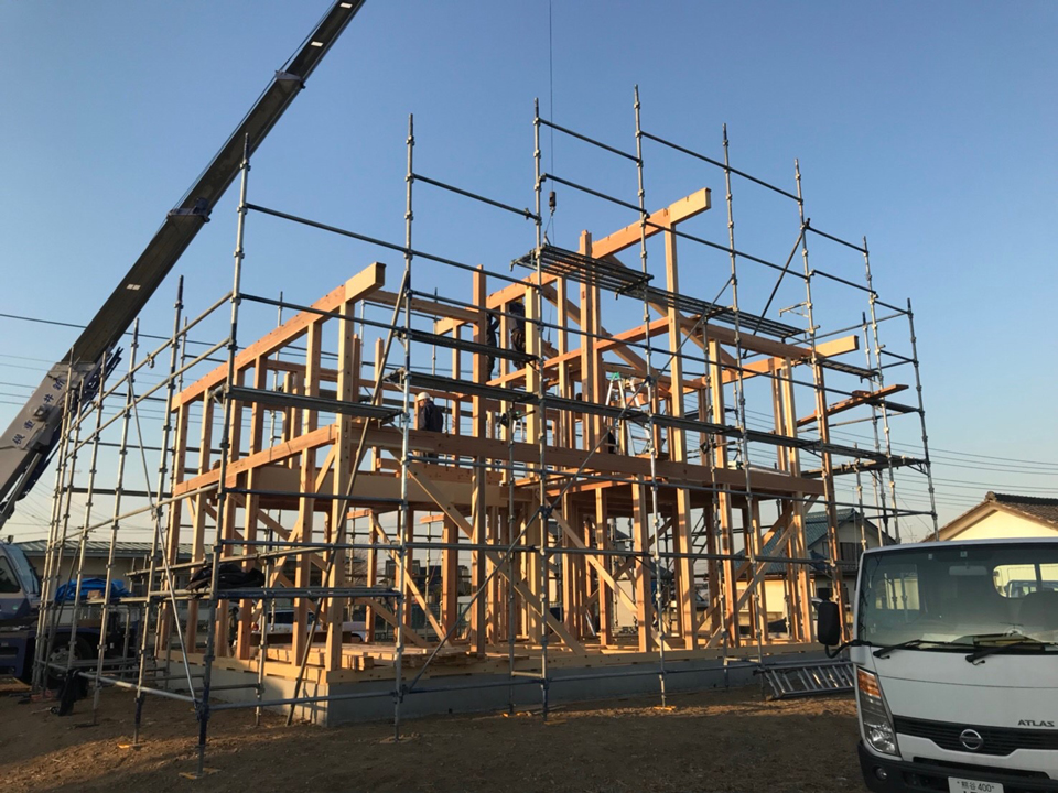 大きな吹き抜けの家