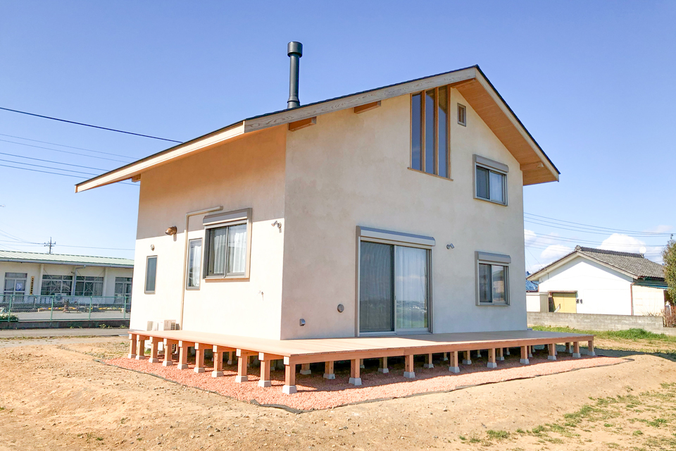 大きな吹き抜けの家