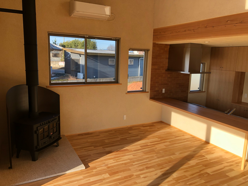 大きな吹き抜けの家