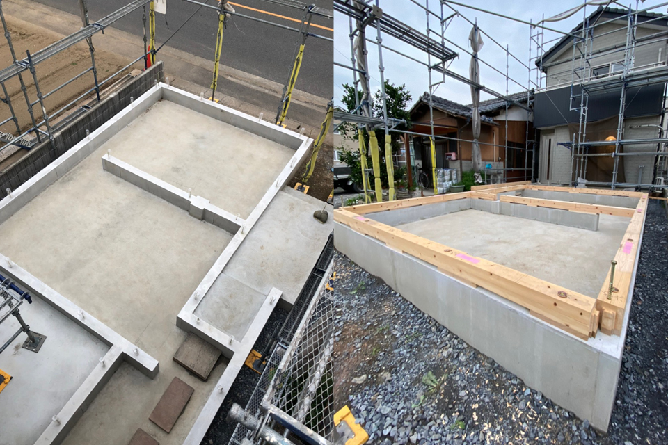 ウッドデッキでつながる家